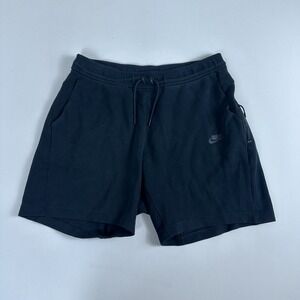 Nike Sportswear Tech‎ Fleece Shorts Men Large Black 928513-011 Active Training